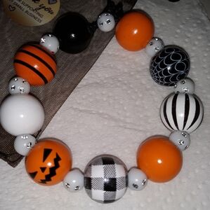 Halloween Beaded Bracelet  Adjustable. One size fits most! NEW Hand Crafted Cute